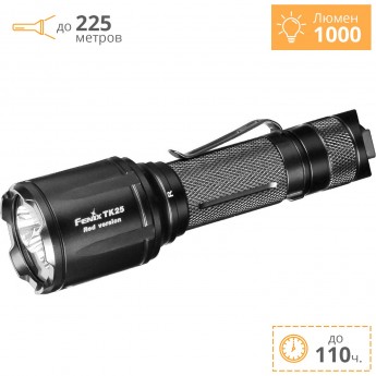 Фонарь FENIX TK25 Red XP-G2 + Подарок